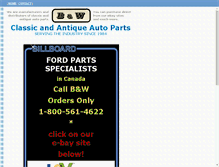 Tablet Screenshot of bwautoparts.com